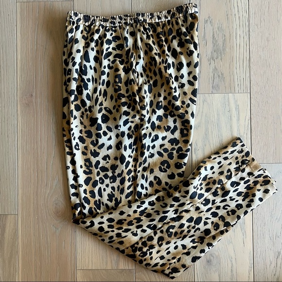 Ronny Kobo Leopard Cheetah Print Pull On Pants S-M - Picture 7 of 9